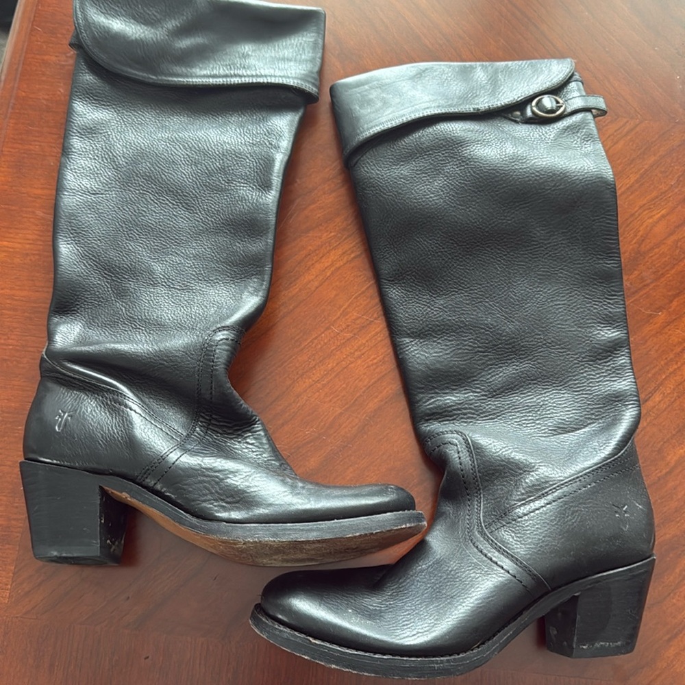 Frye Tall Over the Knee Jane Cuff Boots Size
6 1/2 Western